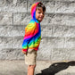 Rainbow Stripe Lightweight Hoodie