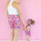 Hummingbird Floral Women's Lounge Shorts