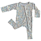 Harper Bamboo Ruffle Convertible Footie