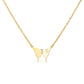 Butterfly Initial Letter Necklace