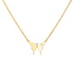 Butterfly Initial Letter Necklace