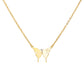 Butterfly Initial Letter Necklace