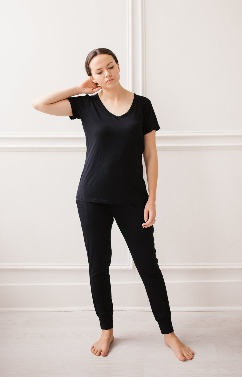 Signature Solids Women's Lounge V-Neck