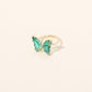 Crystal Butterfly Rings