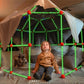 Tiny Land® Glow in The Dark Kids Fort With 130 pcs