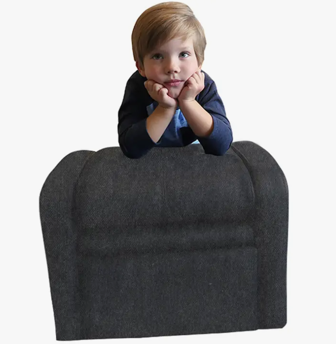 HomeRoots Kids Comfy Upholstered Recliner Chair with Storage